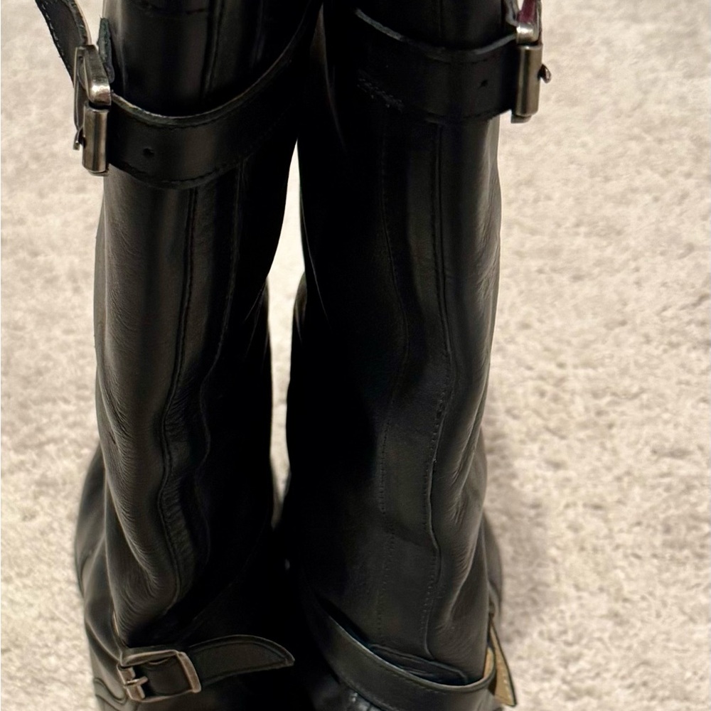 Frye Black Leather Over the Knee Boots - Picture 2 of 5